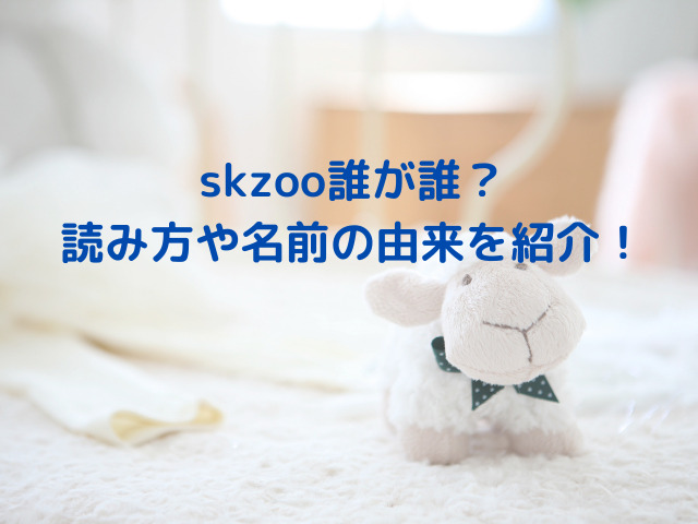 skzoo誰が誰？読み方や名前の由来を紹介！